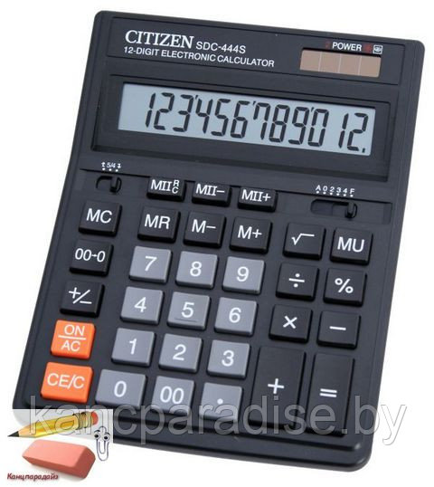 Калькулятор Citizen SDC-444S 12-разрядный, арт.SDC-444S