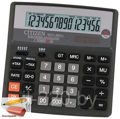 Калькулятор Citizen SDC-660 16-разрядный