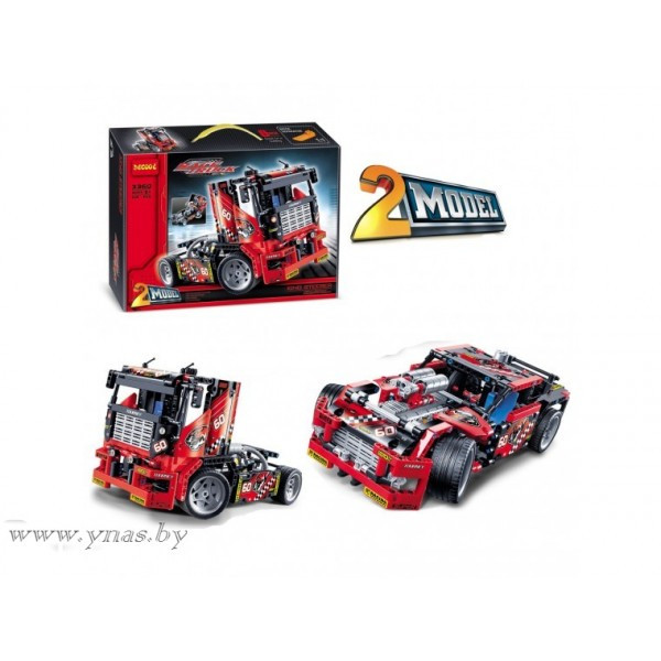 Детский конструктор DECOOL арт. 3360 "Гоночный грузовик 2 в 1" АНАЛОГ LEGO TECHNIC 42041 - фото 3 - id-p54312413