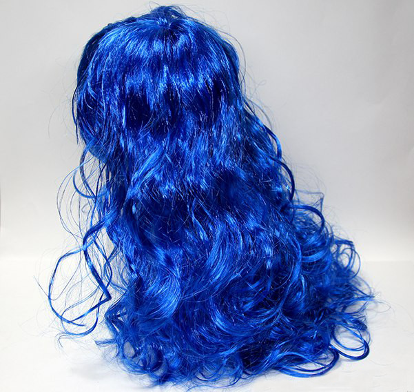 Карнавальный парик синий искусственный - фото 1 - id-p54313777