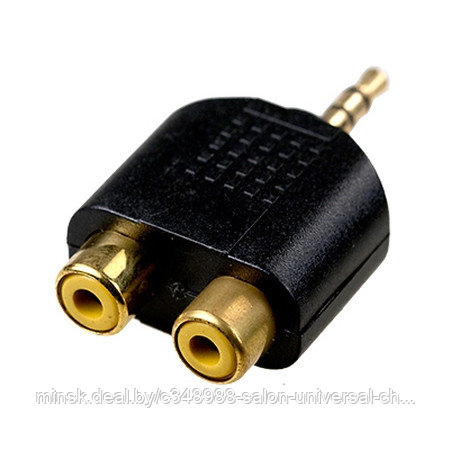 Адаптер 3.5 stereo plug -> 2 x RCA гнезда (Rexant), фото 2