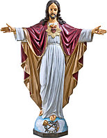 Фигура Иисуса цветная 135 см. - 105