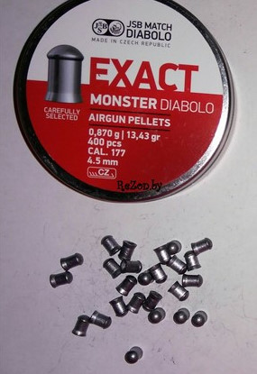 Свинцовые пули 4.5 мм "JSB Exact Monster Diabolo" (400 шт) 0.87 г