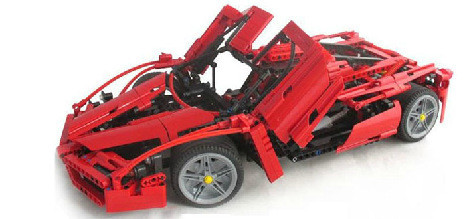 Конструктор Bela 9186 Феррари Enzo Ferrari 1:10 (аналог LEGO Technic 8653) 1359 деталей - фото 3 - id-p54339439