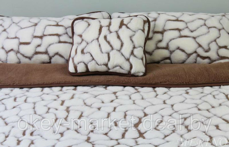Шерстяное одеяло KASHMIR Жираф двухслойное. Размер 140х200 - фото 2 - id-p54367301