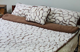 Шерстяное одеяло KASHMIR Жираф  двухслойное. Размер 160х200