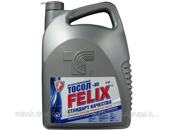 Тосол FELIX, EURO в п/э фл. по 5 кг., фото 2