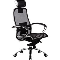 Компьютерное кресло МЕТТА САМУРАЙ S 2 c 3D поголовником , SAMURAI S2 CH ткань (сетка черная)