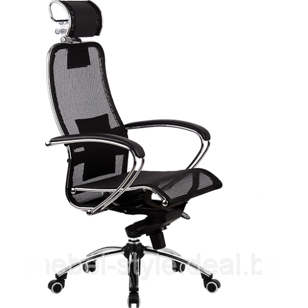 Компьютерное кресло МЕТТА САМУРАЙ S 2 c 3D поголовником , SAMURAI S2 CH ткань (сетка черная) - фото 2 - id-p54370716