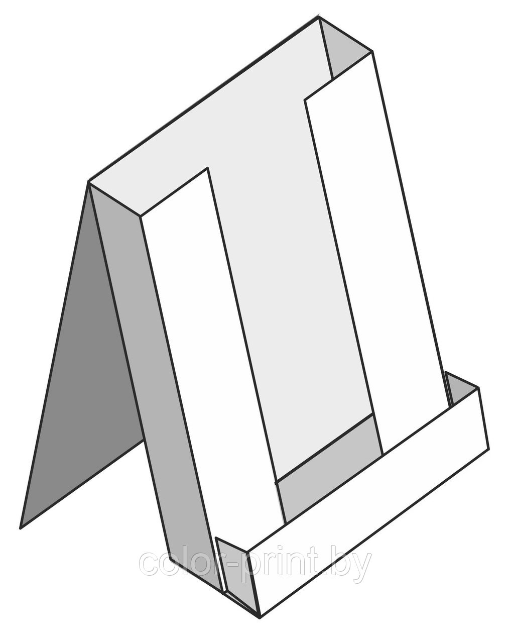 Подставка 2-х предметная для флаера и календарика (визитки)