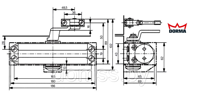 Дверные доводчики Dorma TS 77 EN4 - фото 2 - id-p54395173