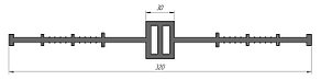 Гидрошпонка (пвх-п) 320мм для деф.швов 30мм
