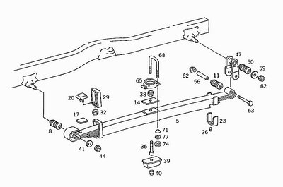 Задняя рессора MB 609