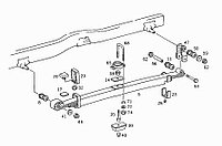 Подкоренной лист задней рессоры MB 609 (лист №2)