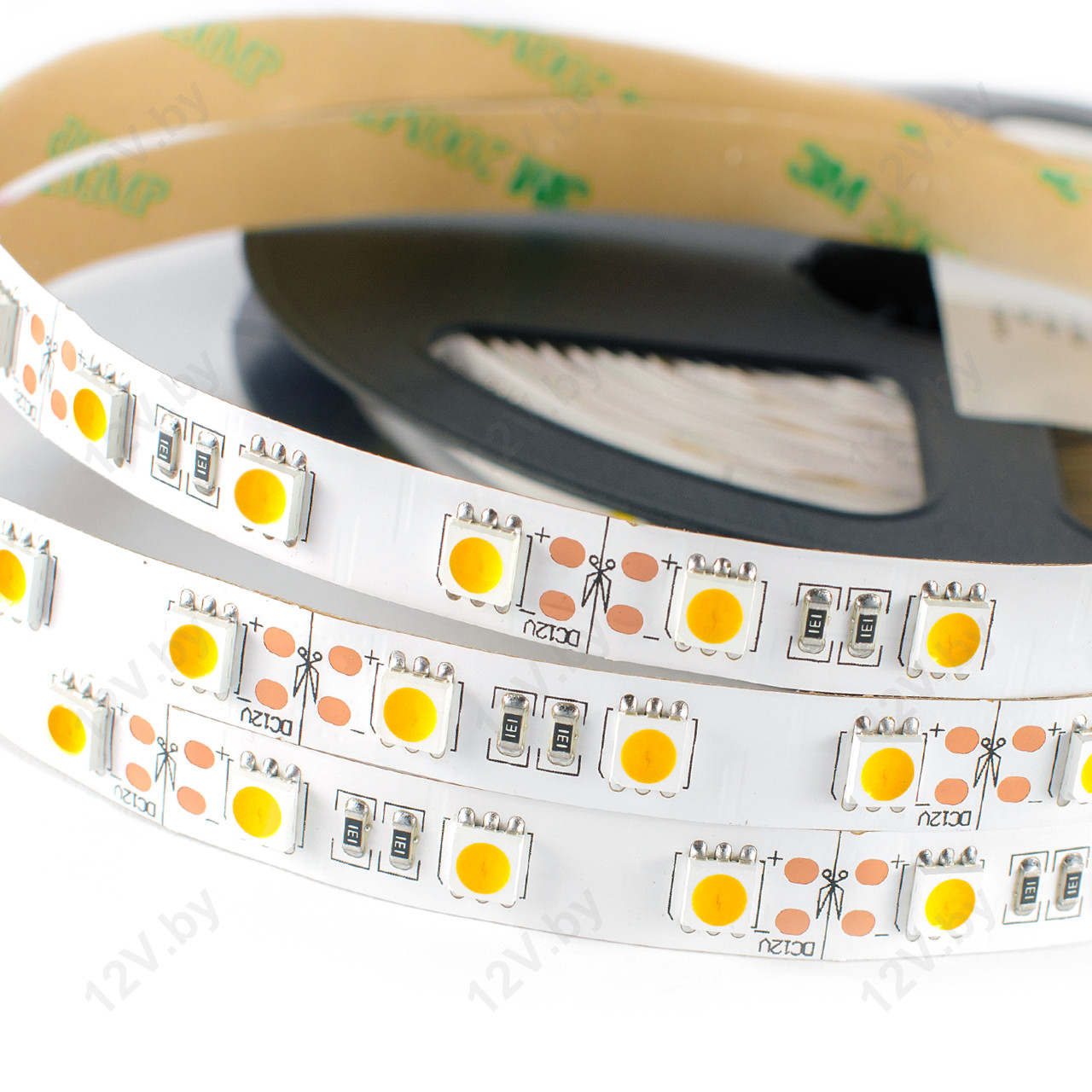 Светодиодная лента SMD 5050 60LED/m IP33 12V Белый теплый [S] - фото 2 - id-p52515772