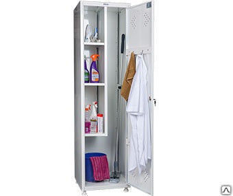 Шкаф для хозяйственного инвентаря металлический Практик ШГР-ЛС-11-50. - фото 1 - id-p54499091