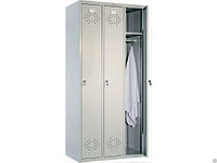 Шкаф для одежды в раздевалку металлический Практик ШГР-ЛС-31.