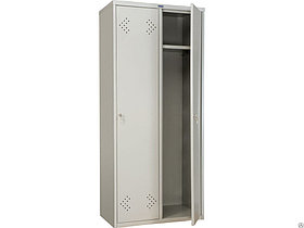 Шкаф для одежды в раздевалку металлический Практик ШГР-ЛС-21-80.