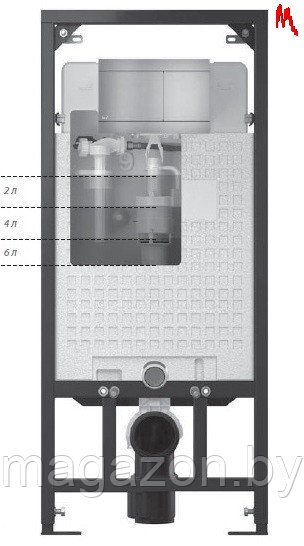 Alcaplast AM101/1120E Скрытая система инсталляции Ecology для сухой установки - фото 4 - id-p54502045