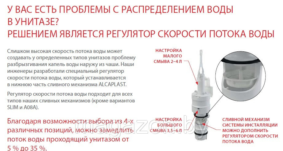 Alcaplast AM101/1120E Скрытая система инсталляции Ecology для сухой установки - фото 6 - id-p54502045