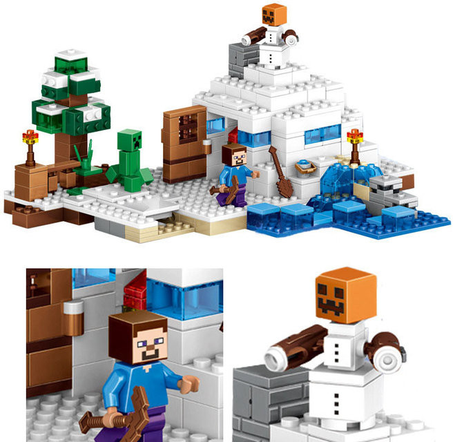 Конструктор Bela Minecraft 10391 Снежное укрытие 327 деталей - фото 2 - id-p53991451