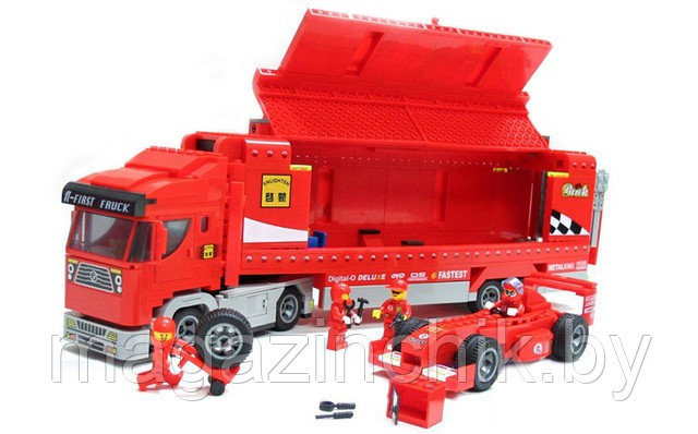 Конструктор Трейлер Формулы-1 (F1) из серии Racers (Гонщики), Brick - 406 купить в Минске