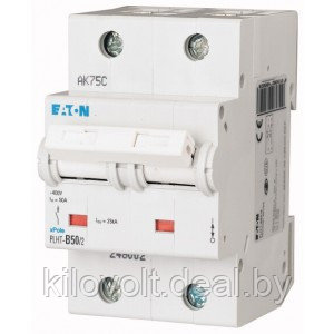 Двухполюсный автоматический выключатель PLHT 2р80A EATON.Тип С. - фото 1 - id-p54549361