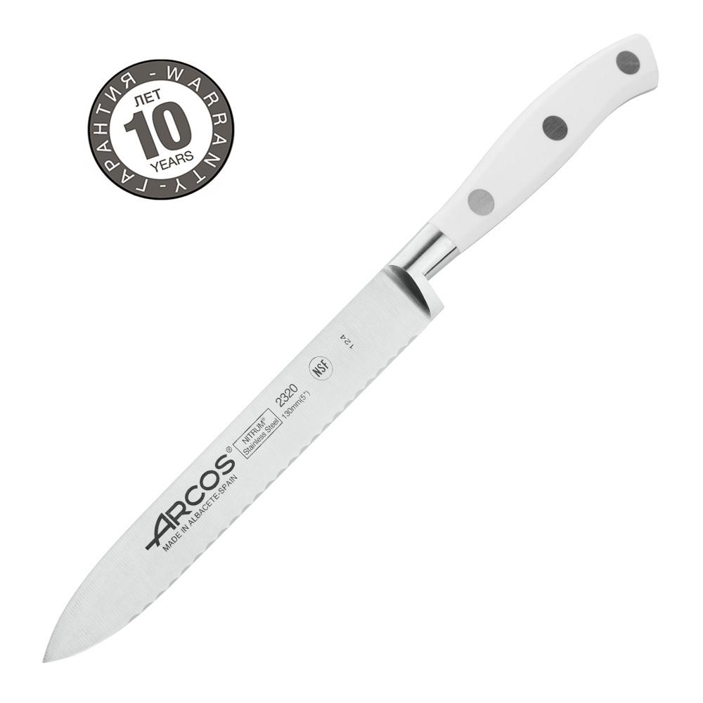 Нож универсальный 13 см, серия Riviera Blanca, ARCOS