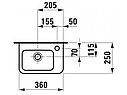 УМЫВАЛЬНИК МИНИ LAUFEN PRO 36X25 С ОТВ. СПРАВА, фото 3