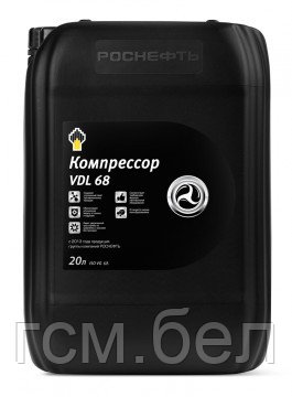 Компрессорное масло  Rosneft Compressor VDL 68 (Роснефть Компрессор VDL 68), канистра 20л
