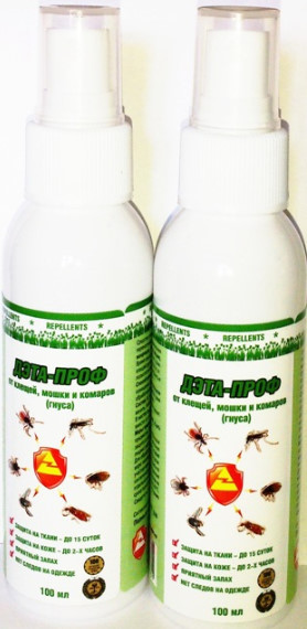 Дэта-Проф от клещей, мошки и комаров 100 мл