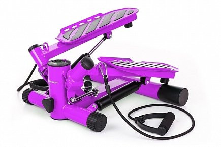 Степпер с эспандером Hop-Sport HS-30S фиолетовый