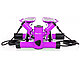 Степпер с эспандером Hop-Sport HS-30S фиолетовый, фото 4