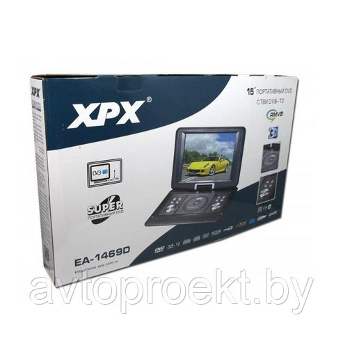 Портативный DVD XPX EA-1469D Цифровой ТВ тюнер - фото 2 - id-p54685649