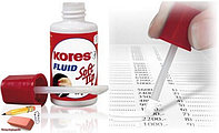 Корректирующая жидкость Kores fluid soft tip 25 мл., с губкой