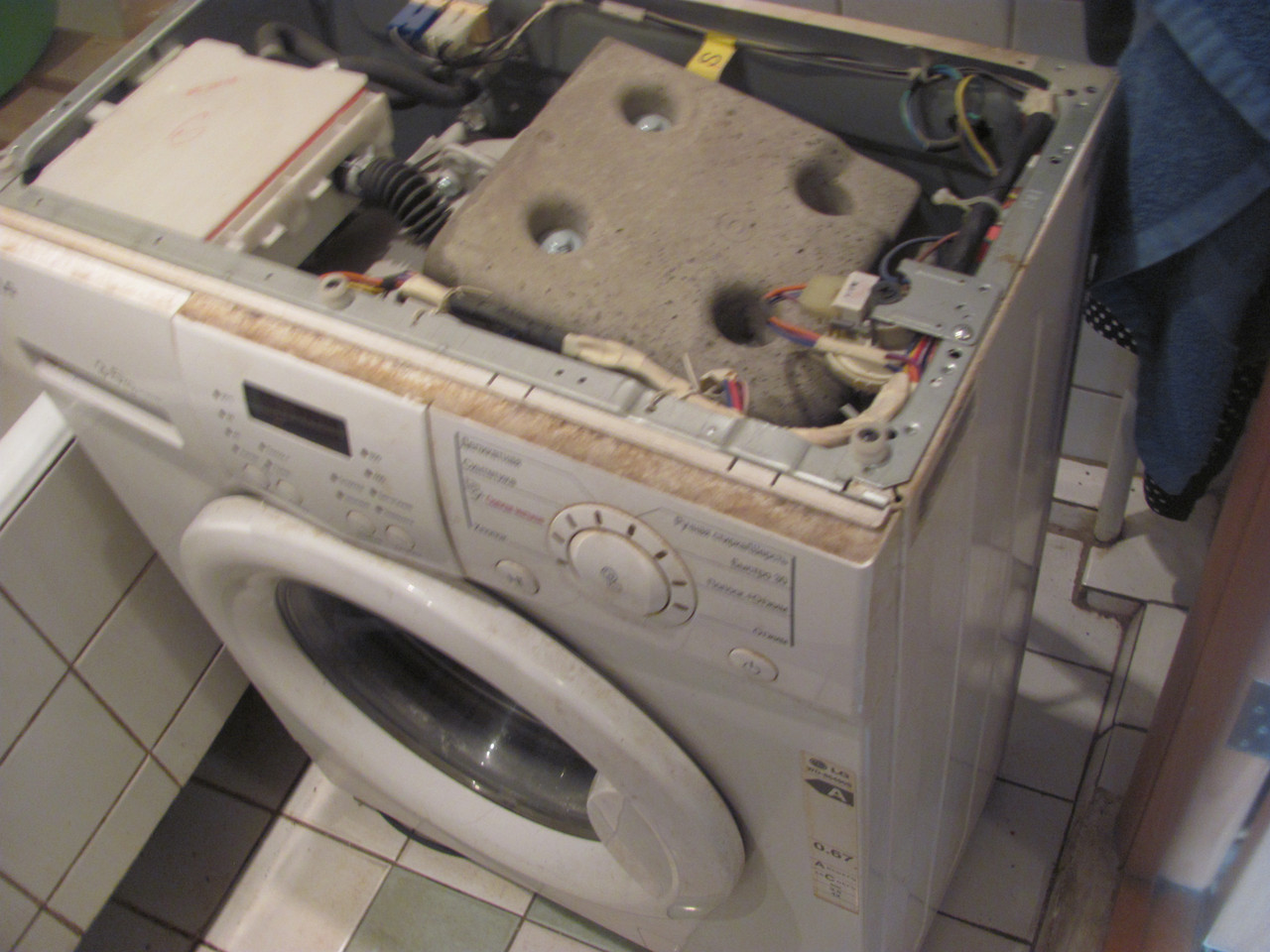 Замена подшипников в стиральной машине LG (без учёта комплектующих)