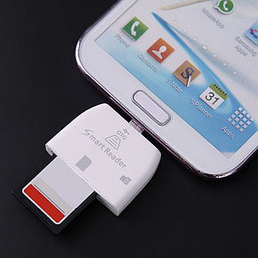 Адаптер USB OTG Af=>micro B с картридером TS-S904, фото 2