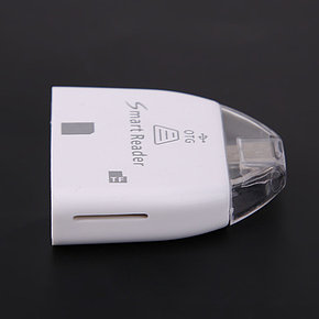 Адаптер USB OTG Af=>micro B с картридером TS-S904, фото 2