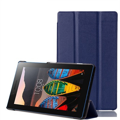 Полиуретановый чехол Nova Case Blue для Lenovo Tab 3 TB3-730X - фото 1 - id-p54789901