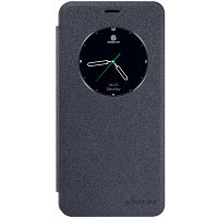 Полиуретановый чехол книга Nillkin Sparkle Leather Case Black для Meizu M3E