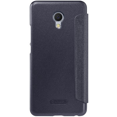 Полиуретановый чехол книга Nillkin Sparkle Leather Case Black для Meizu M3E - фото 2 - id-p54789983