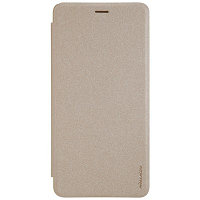 Полиуретановый чехол книга Nillkin Sparkle Leather Case Gold для Asus ZenFone 3 Ultra ZU680KL