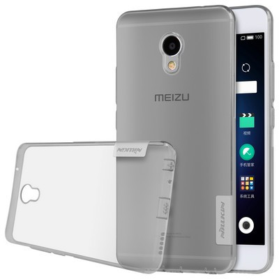 Силиконовый чехол Nillkin Nature TPU Case Grey для Meizu M3E - фото 3 - id-p54790050