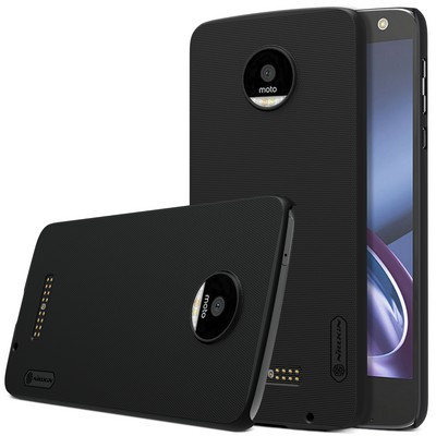 Пластиковый чехол с пленкой Nillkin Super Frosted Shield Black для Motorola Moto Z - фото 3 - id-p54790097