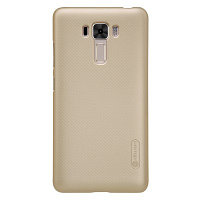 Пластиковый чехол с пленкой Nillkin Super Frosted Shield Gold для Asus ZenFone 3 Laser ZC551KL