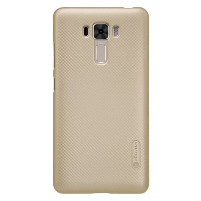 Пластиковый чехол с пленкой Nillkin Super Frosted Shield Gold для Asus ZenFone 3 Laser ZC551KL - фото 1 - id-p54790120