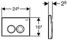 Инсталляция для унитаза Geberit Duofix 458.124.21.1 с кнопкой Delta 21, фото 6