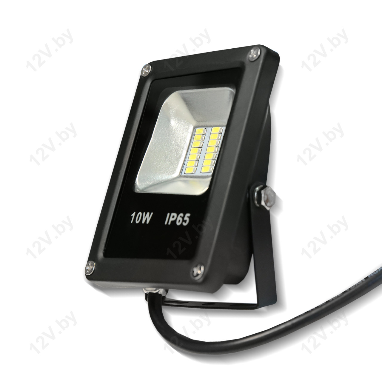 Светодиодный прожектор BLACK SLIM SMD 10W IP65 220V Warm White [S]