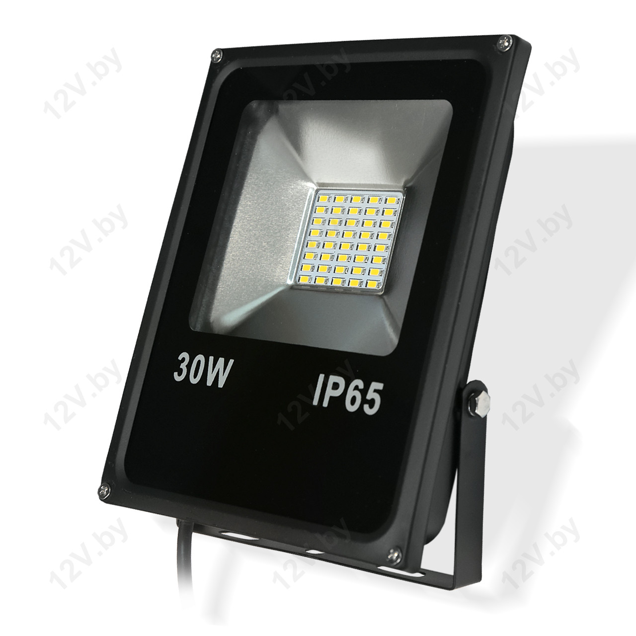 Светодиодный прожектор BLACK SLIM SMD 30W IP65 220V White [S]