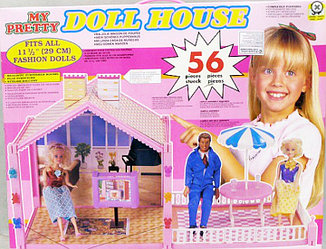 Дом для кукол Барби Doll House Д5855​ c аксессуарами 